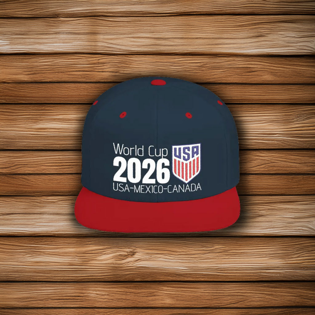 World Cup 2026 USA Soccer Flat Bill Snapback