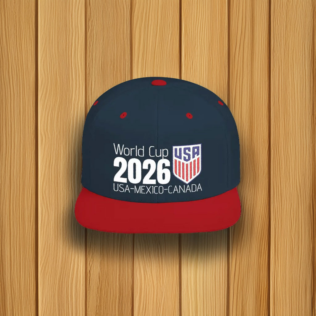 World Cup 2026 USA Soccer Flat Bill Snapback