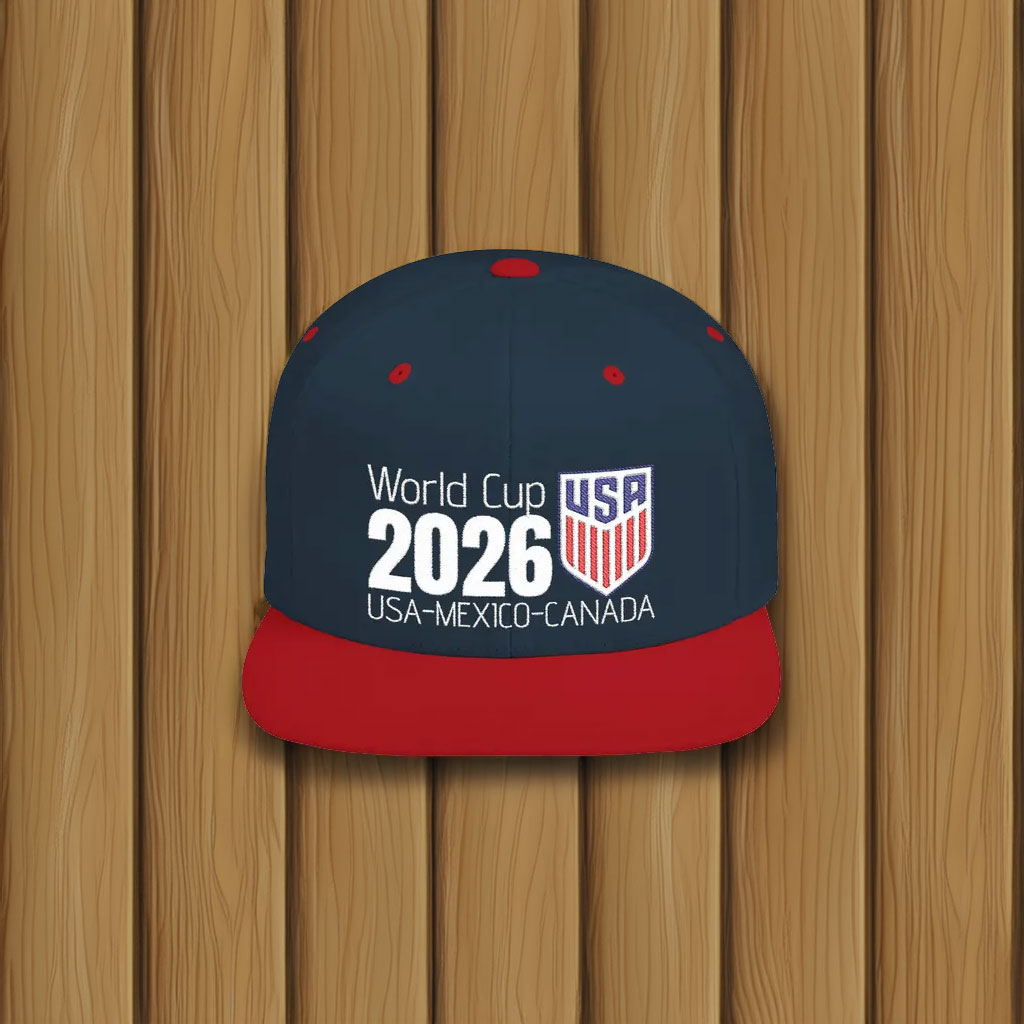 World Cup 2026 USA Soccer Flat Bill Snapback