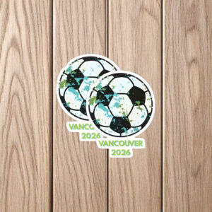 World Cup 2026 Vintage Soccer Ball Badge Sticker