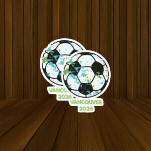 World Cup 2026 Vintage Soccer Ball Badge Sticker