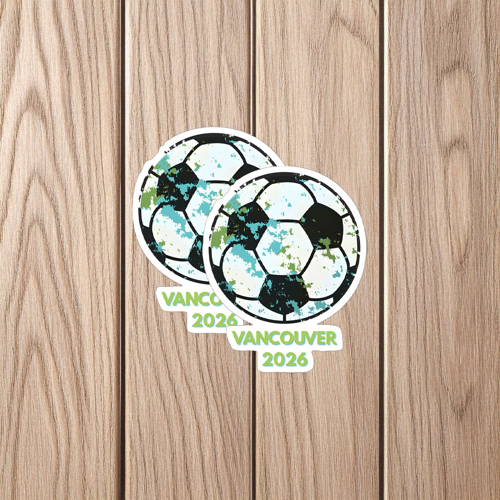 World Cup 2026 Vintage Soccer Ball Badge Sticker