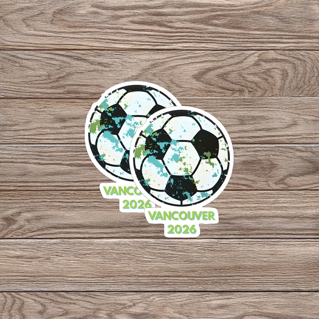 World Cup 2026 Vintage Soccer Ball Badge Sticker