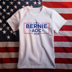 Bernie AOC 2028 For President Election Campaign Shirt