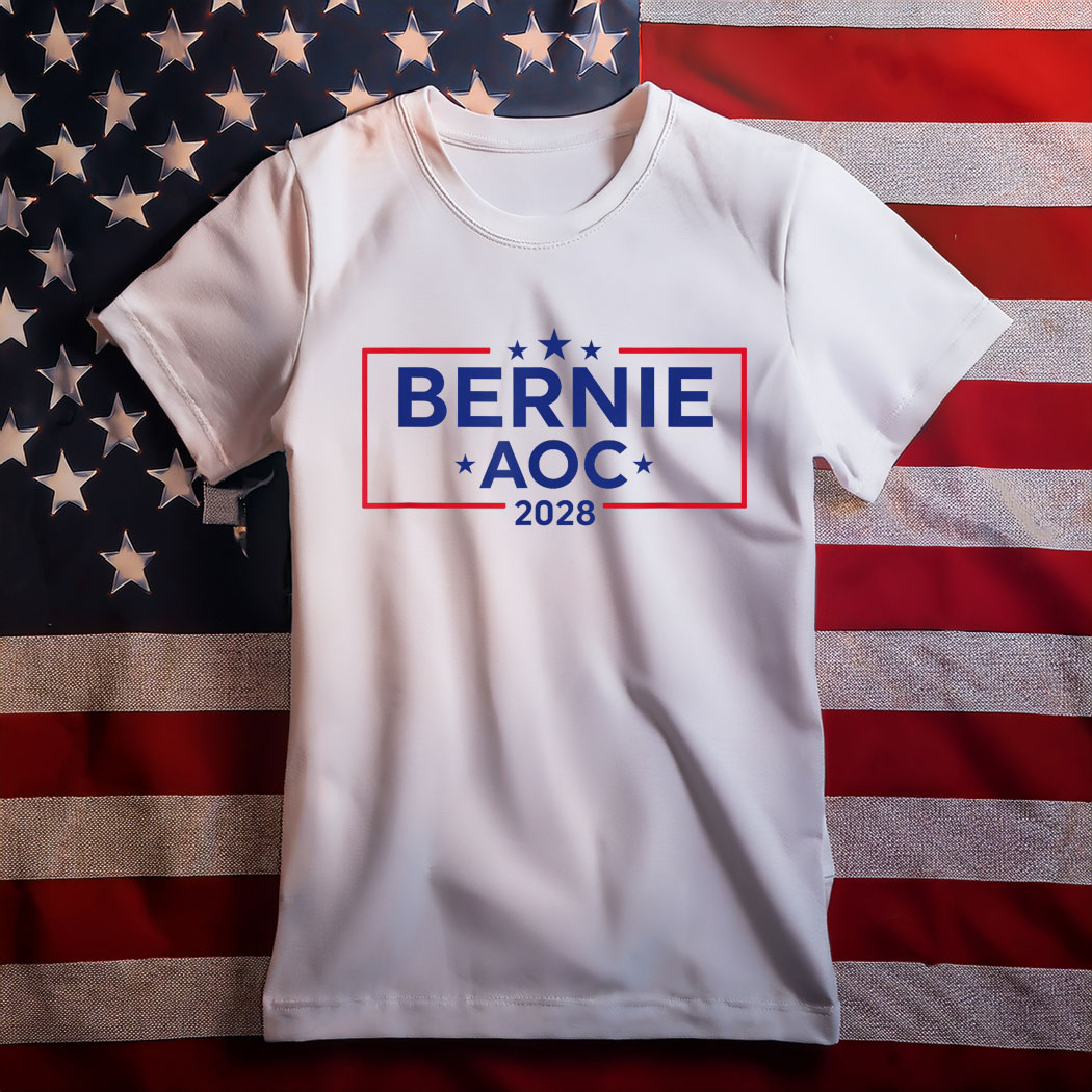 Bernie AOC 2028 For President Election Campaign Shirt