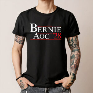 Bernie AOC 2028 Bernie Sanders Alexandria Cortez President T-Shirt