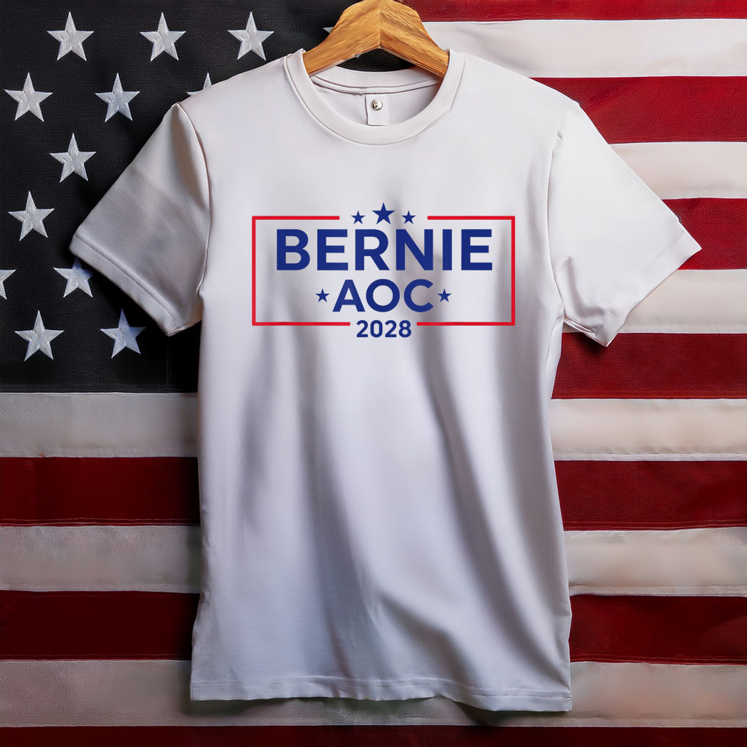 Bernie AOC 2028 For President Election Campaign Shirt