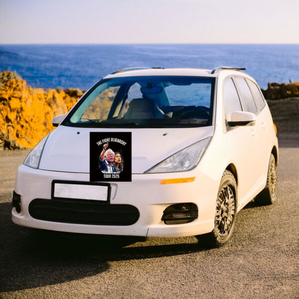 Bernie Fight Oligarchy 2025 Fighting Oligarchy Tour Car Magnets