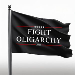 Bernie Fight Oligarchy 2025 Flag