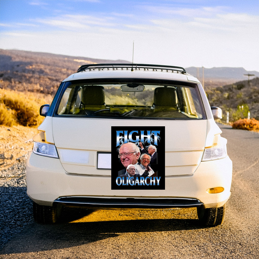 Bernie Fight Oligarchy Car Magnets