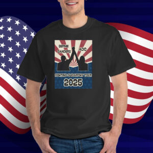 Bernie Sanders AOC Fighting Oligarchy Tour 2025 T-Shirts
