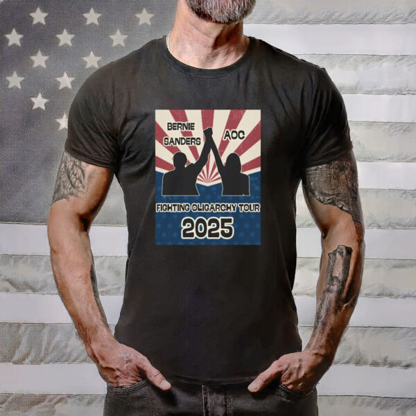Bernie Sanders AOC Fighting Oligarchy Tour Activist Shirt