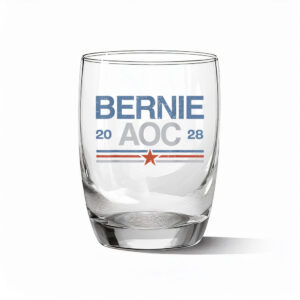 Bernie Sanders And AOC Glass