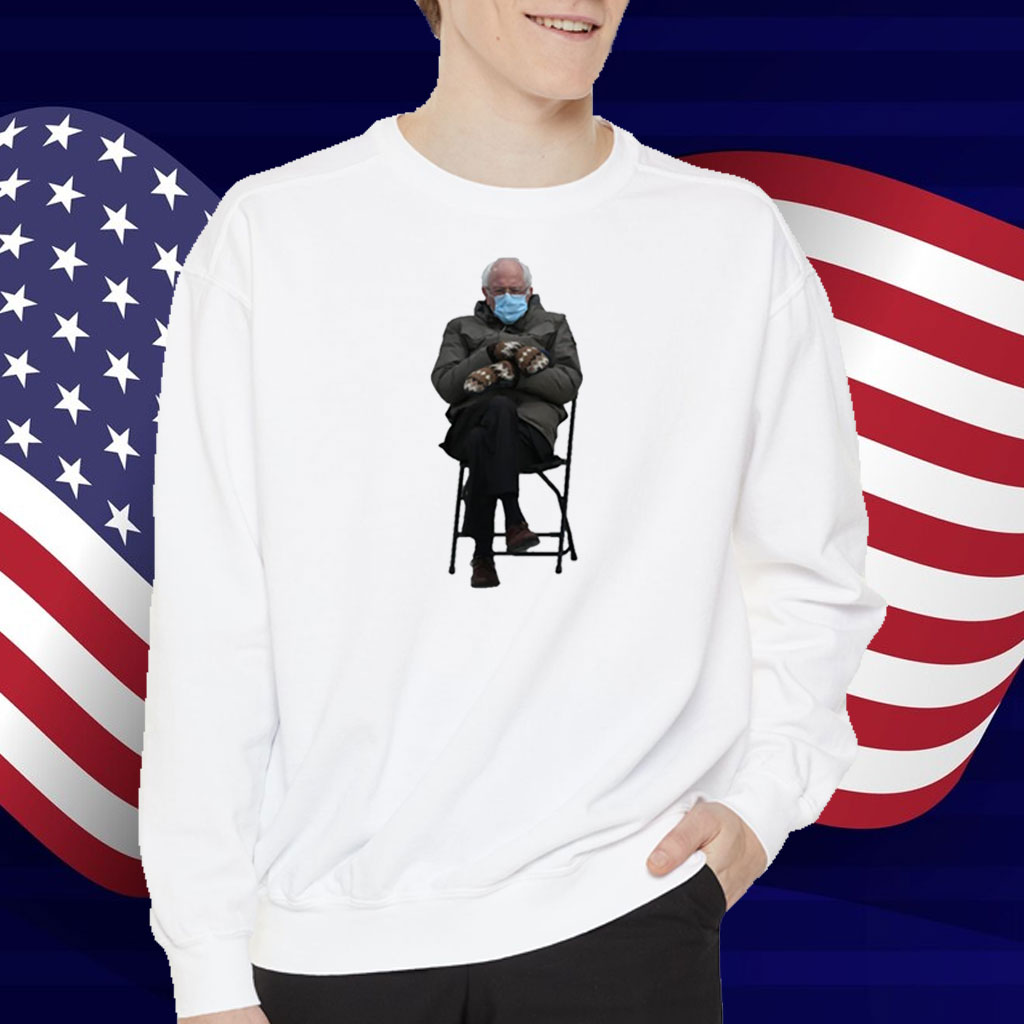 Bernie Sanders Sitting Meme Inauguration Funny Viral T-Shirt