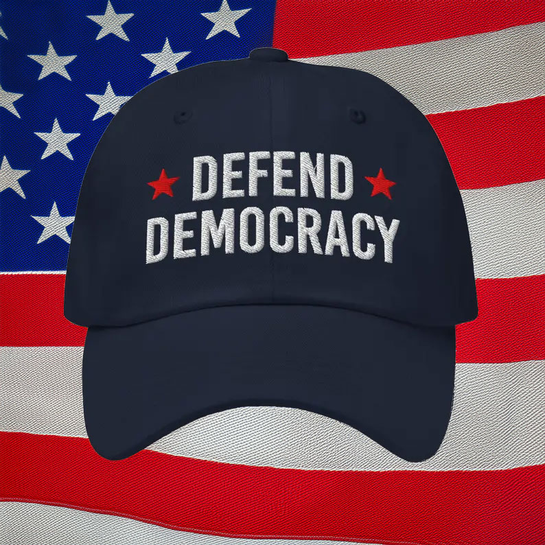 Defend Democracy Baseball Hat 