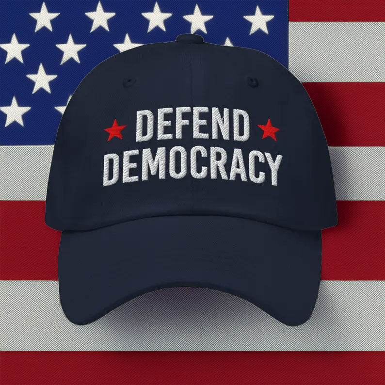 Defend Democracy Baseball Hat 