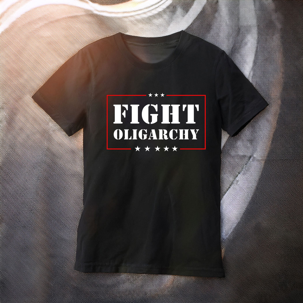 Fight Oligarchy 2025 Bernie Sanders AOC Fighting Shirt