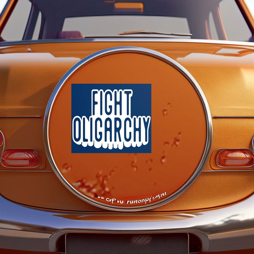 Fight Oligarchy , Bernie Sanders AOC Rally Sticker