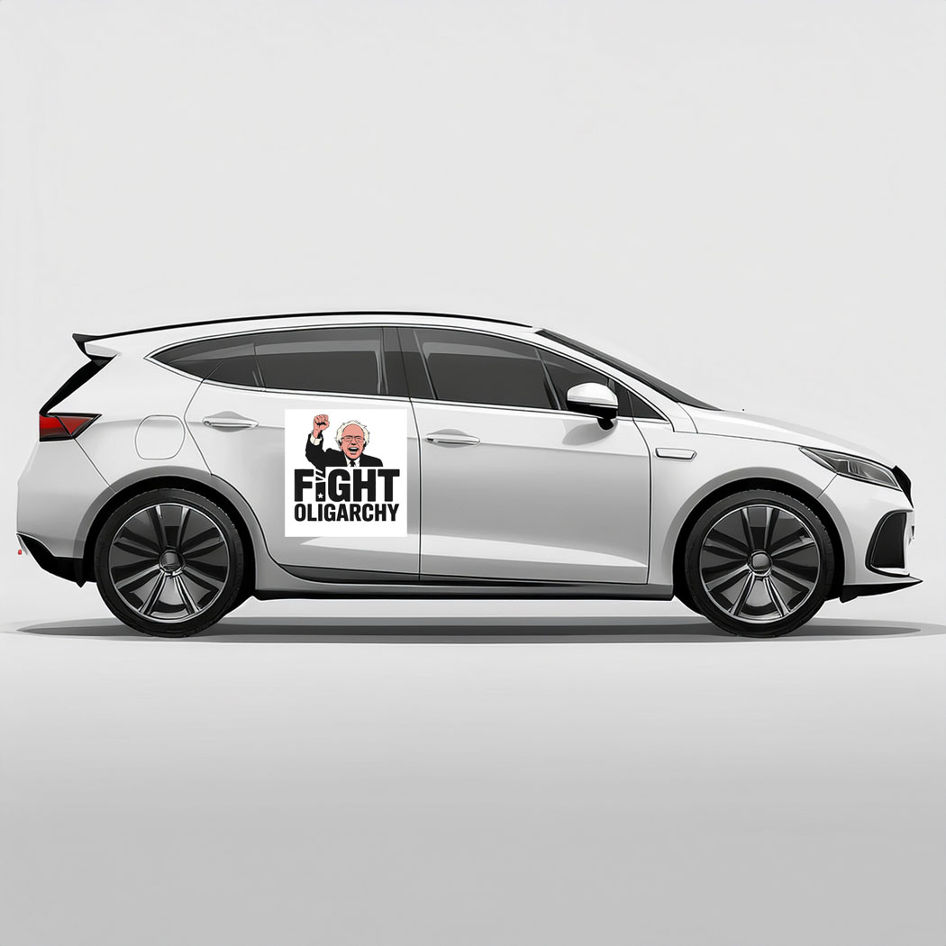 Fight Oligarchy Protest Resist With Bernie Sanders Car Magnets