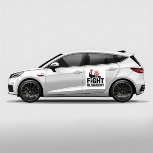 Fight Oligarchy Protest Resist With Bernie Sanders Car Magnets
