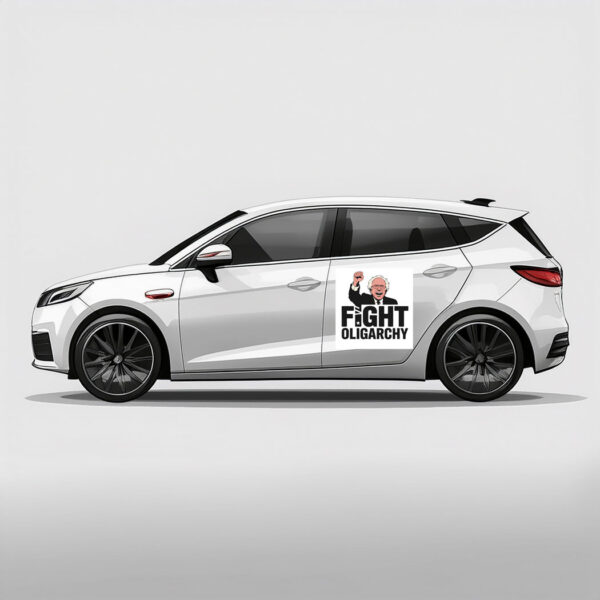 Fight Oligarchy Protest Resist With Bernie Sanders Car Magnets