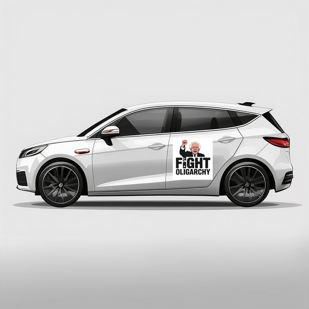 Fight Oligarchy Protest Resist With Bernie Sanders Car Magnets