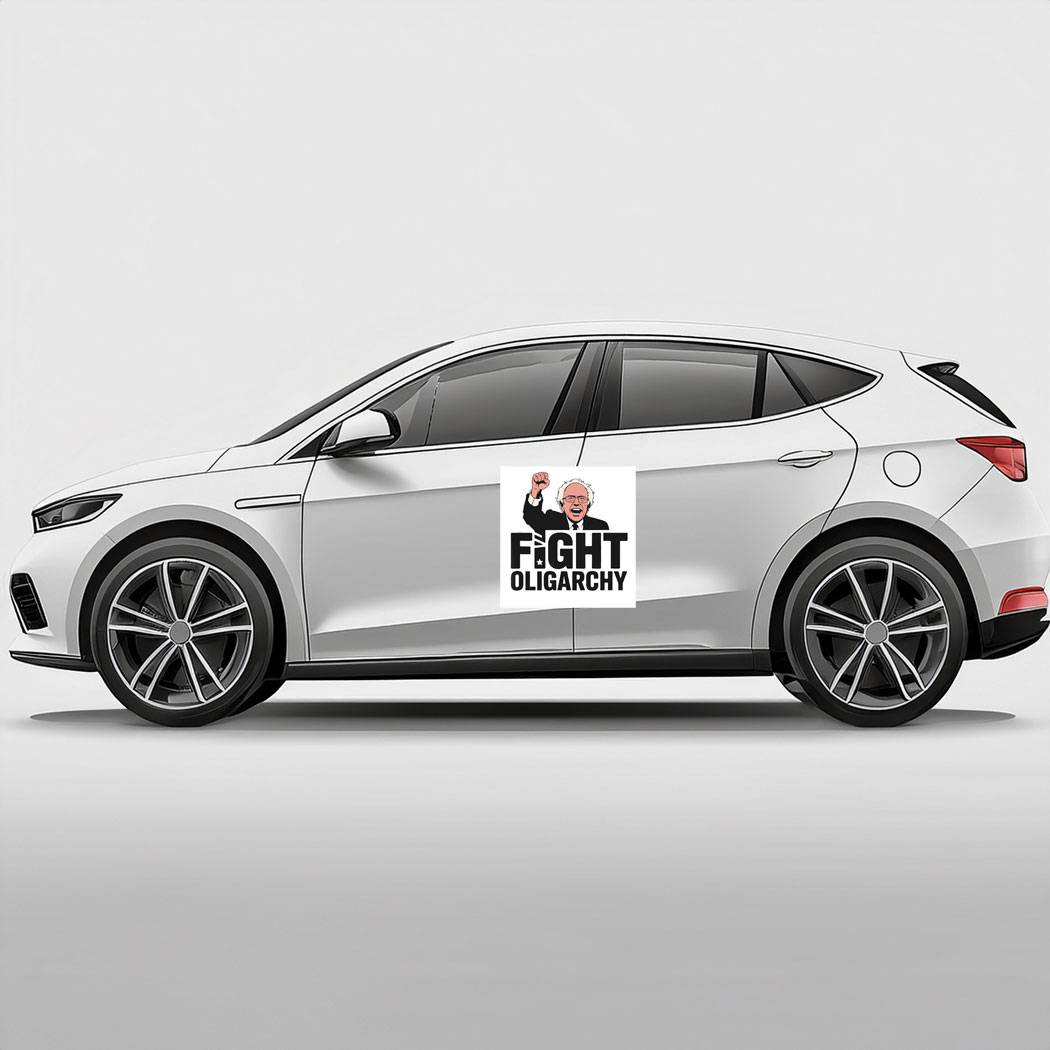 Fight Oligarchy Protest Resist With Bernie Sanders Car Magnets