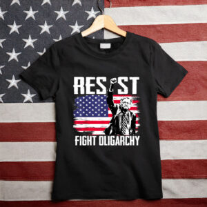 RESIST Bernie Sanders Fight Oligarchy Freedom Protest T-Shirt