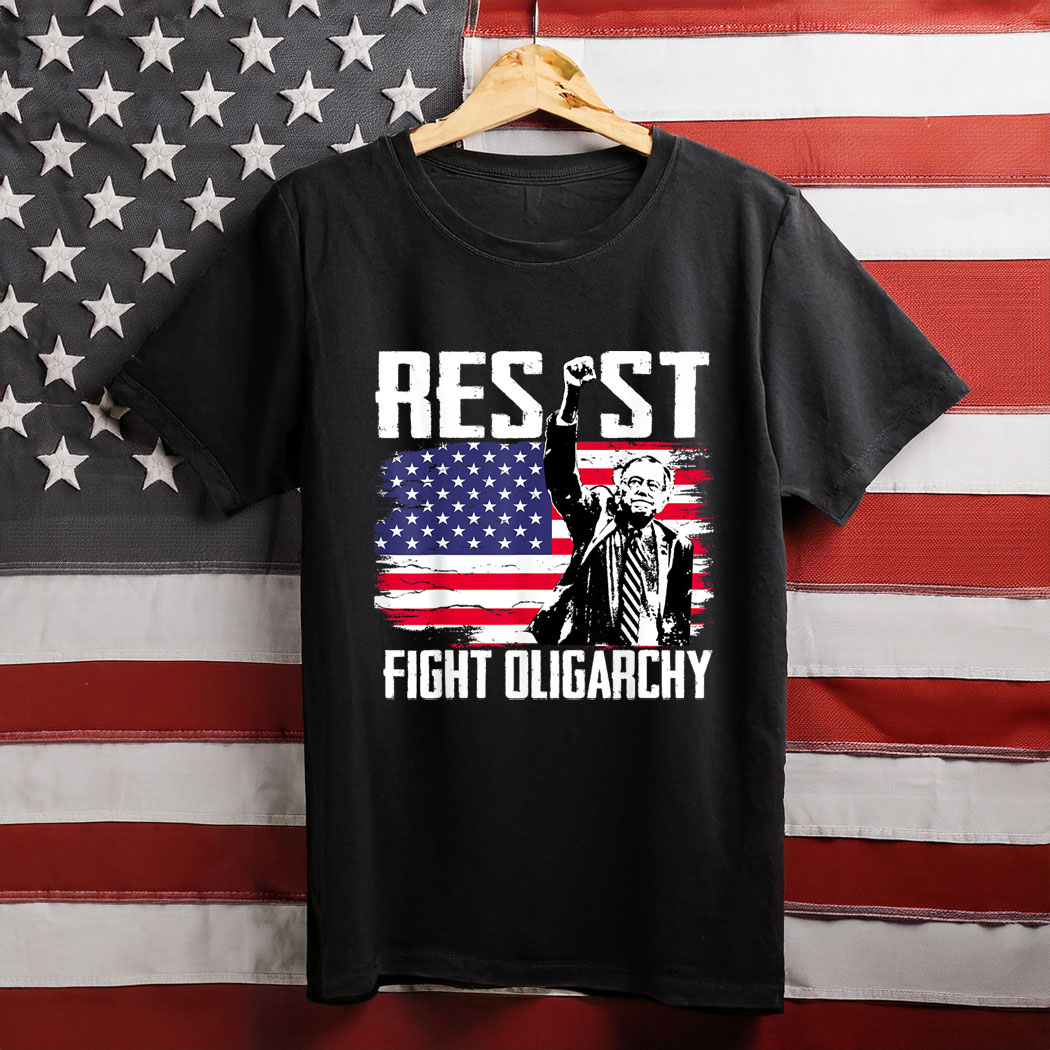 RESIST Bernie Sanders Fight Oligarchy Freedom Protest T-Shirt