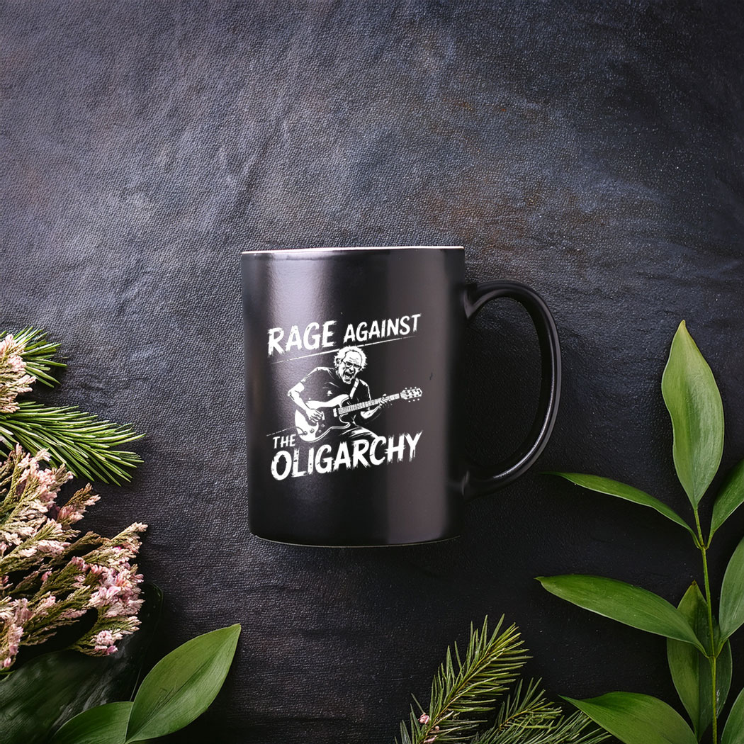 Rage Against Oligarchy Bernie Sanders Mug