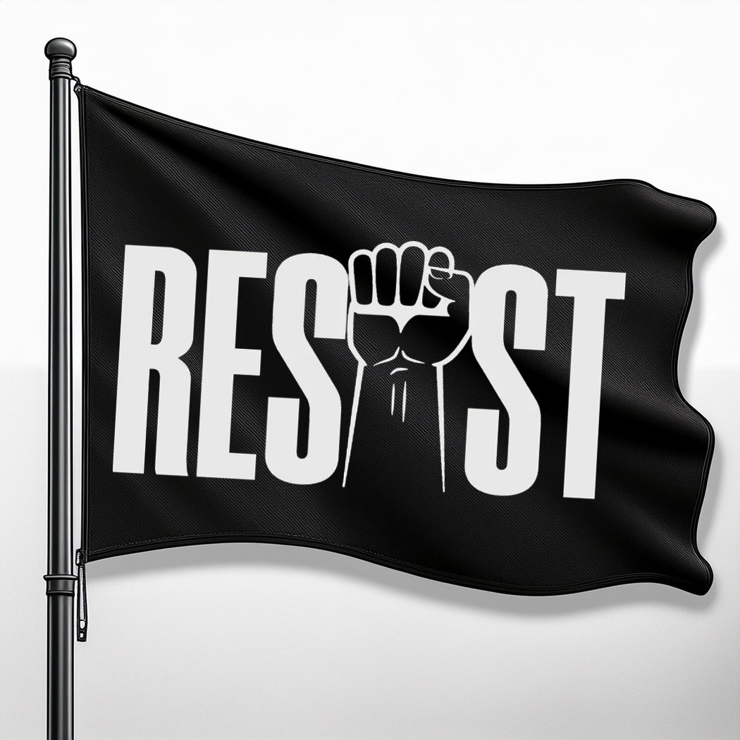 Resist Protest Flag