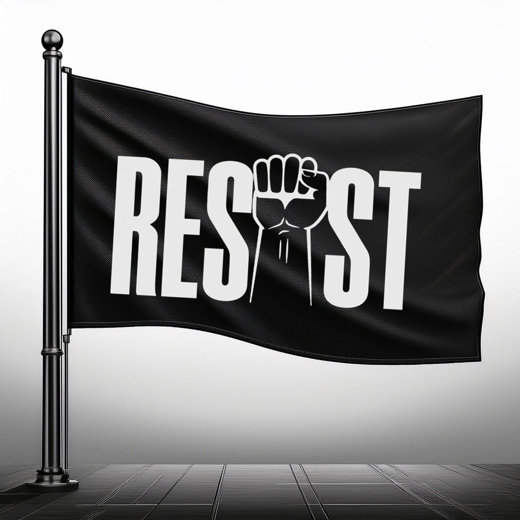 Resist Protest Flag