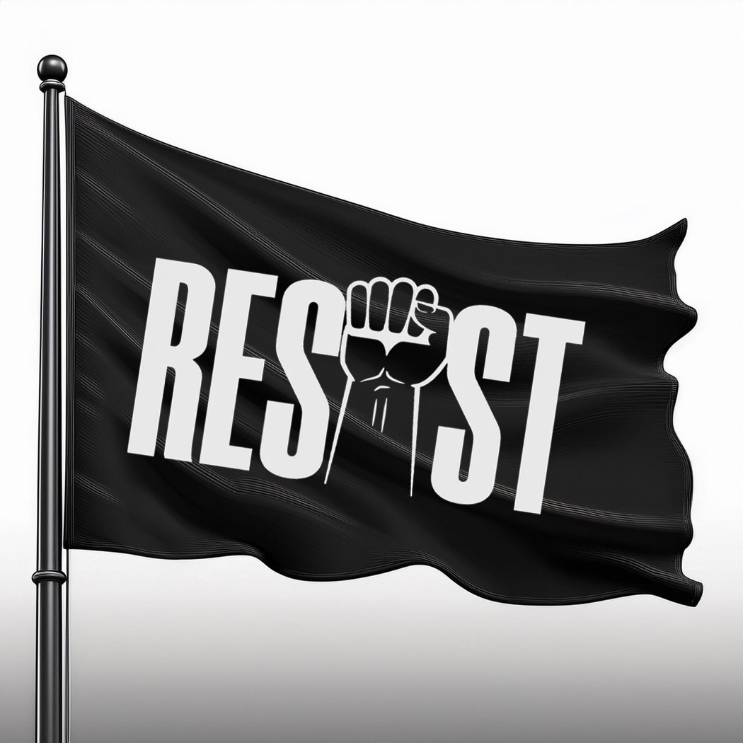 Resist Protest Flag