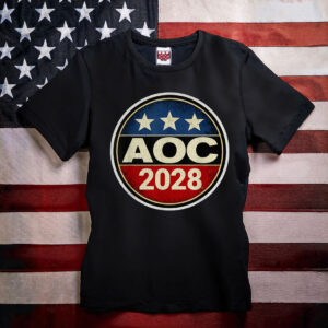 Retro AOC 2028 Fight Oligarchy Protest Resist Bernie Sanders T-Shirt