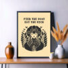 Activism Fight FOR Justice Sign, Freedom, Anti fascism Poster