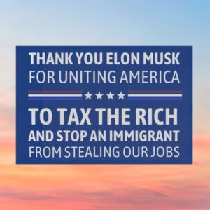 Anti Elon Musk , Tax the Rich Protest Flag
