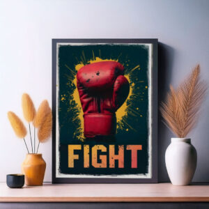 Boxing Glove Fight PRINTABLE Image Poster