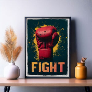 Boxing Glove Fight PRINTABLE Image Poster