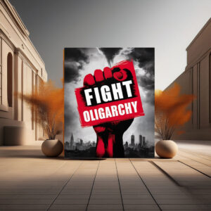 Fight Oligarchy Protest 2025 Poster