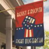 Resist Fascism Fight Oligarchy Flag