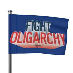 Fight Oligarchy Bernie Sanders Flag, Alexandria Ocasio-Cortez AOC