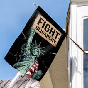 Fight Oligarchy House Flag,Anti Trump Flag