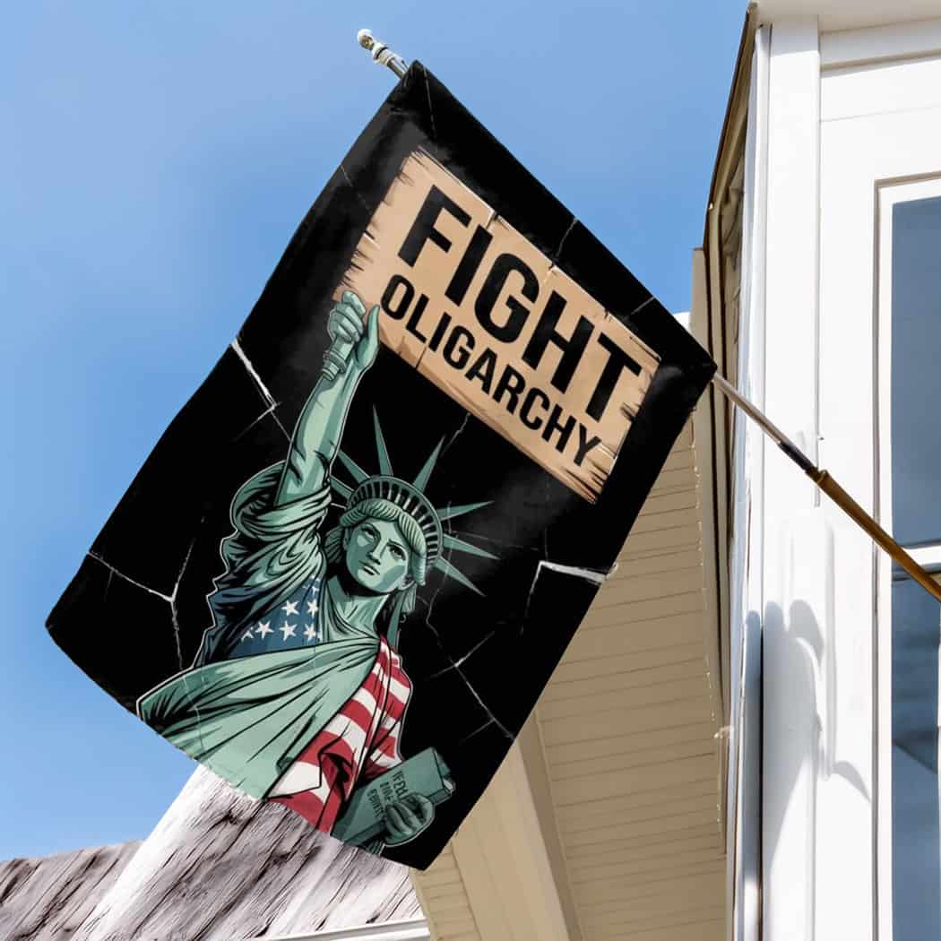 Fight Oligarchy House Flag,Anti Trump Flag