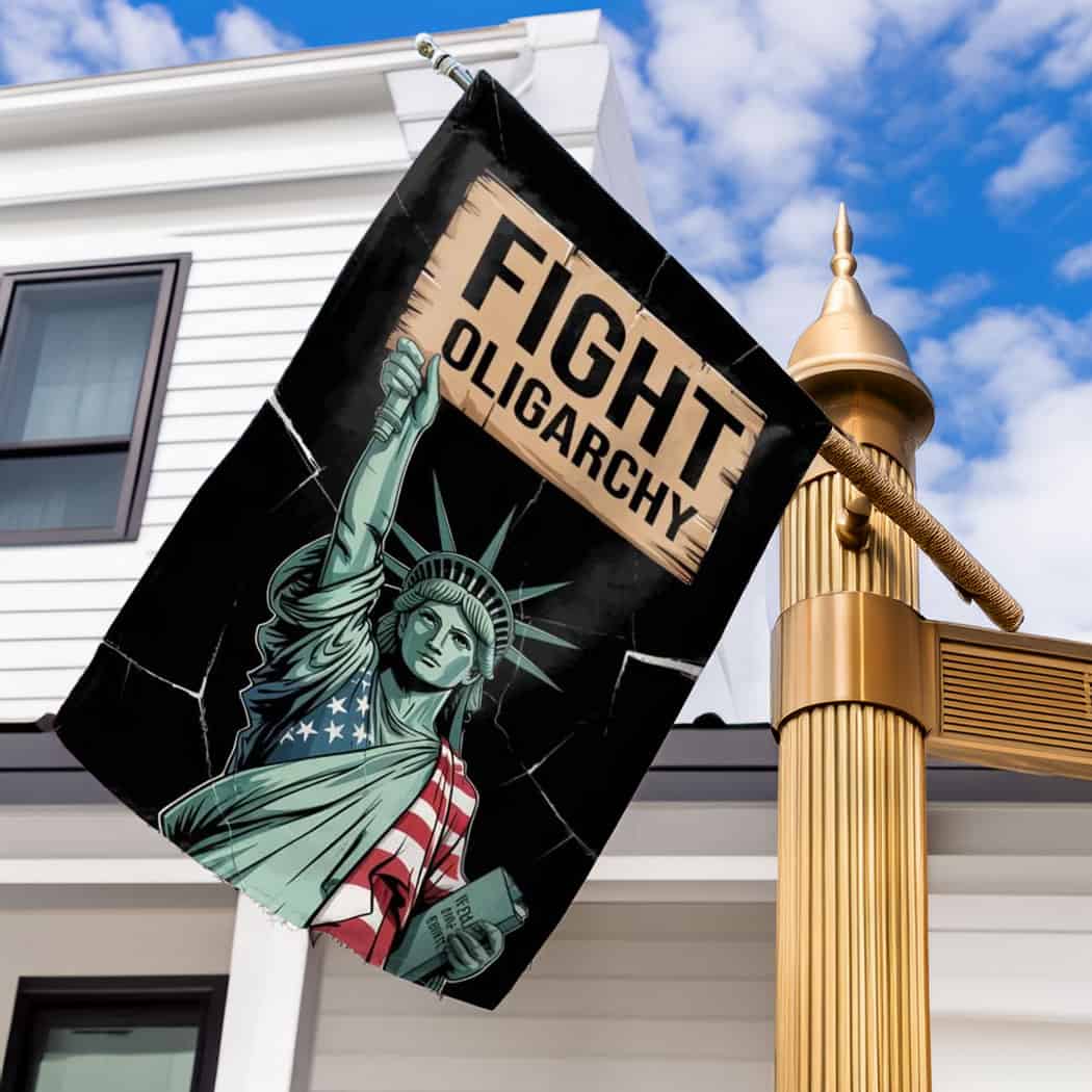 Fight Oligarchy House Flag,Anti Trump Flag