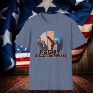 Bernie Sanders AOC Fight Oligarchy T-Shirt