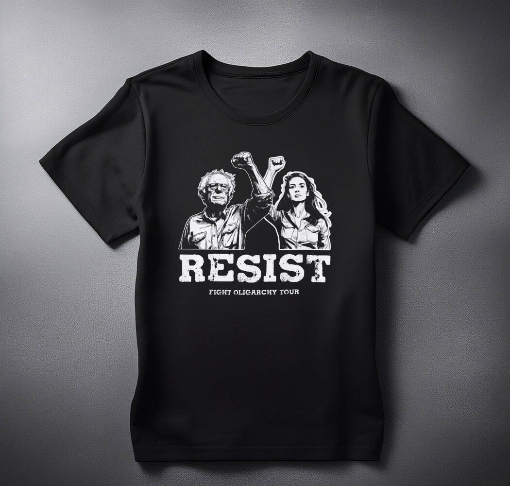 Bernie Sanders AOC Fighting Oligarchy Tour shirt