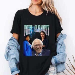 Bernie Sanders AOC Jasmine Crockett Fight the Oligarchy Shirt