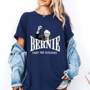 Bernie Sanders Fight The Oligarchy Unisex Tee Shirt
