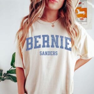 Bernie Sanders Fight the Oligarchy Varsity shirt