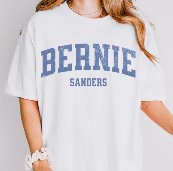Bernie Sanders Fight the Oligarchy Varsity shirt